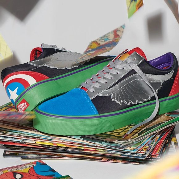 Vans Other - Vans X Marvel Old Skool Avengers Suede Sneakers